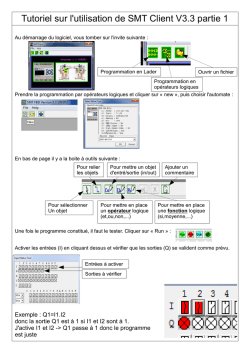 Tutoriel sur SMT Client V3.3