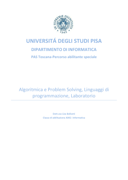 Algoritmica e Problem Solving, Linguaggi di programmazione