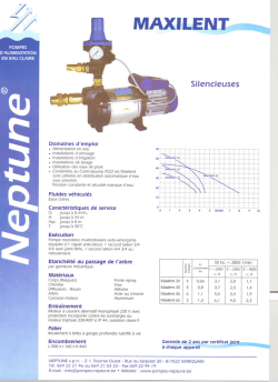Fiche technique - Neptune Maxilent