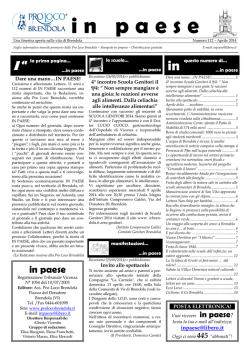 IN PAESE N&deg; 112 - Aprile 2014