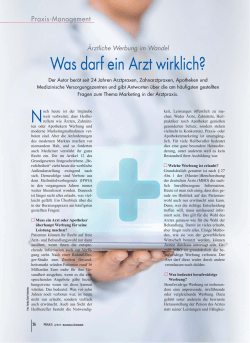Was darf ein Arzt wirklich? - Deutsches Ärzteblatt