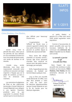 ILLATS INFOS N&deg;1/2015
