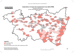 Implantation et impact des &eacute;quipements haut d&eacute;bit (PRM)