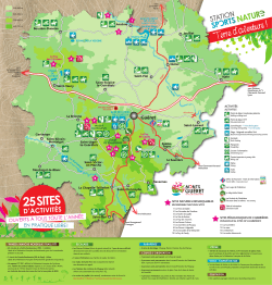 Carte des activités proposées dans les Monts de Guéret