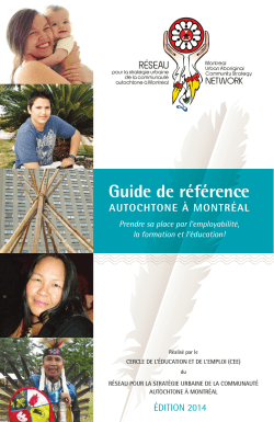 Guide de reference 2014 - Bienvenue au RÉSEAU | Welcome to the