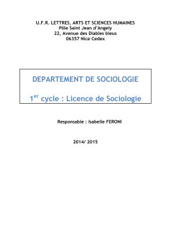 Livret étudiant-e 2014-15