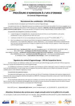 Admission Contrats Apprentissage 2014-09 QSR07