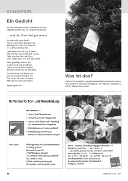 SCHNIPSEL Was ist das? Ein Gedicht - LWL