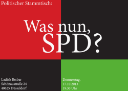 Was nun, - SPD Stadtbezirk 7