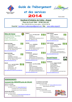 guide h&eacute;bergement et service 2014