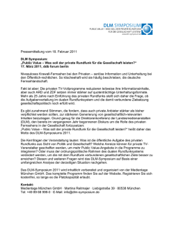 Download als PDF-Datei, 62.8 KB - DLM Symposium