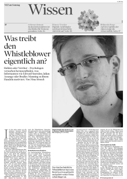 Was treibt den Whistleblower eigentlich an?