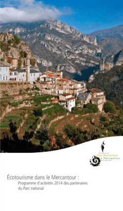 &Eacute;cotourisme dans le Mercantour :