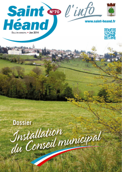 Dossier Installation du Conseil municipal Saint H&eacute;and