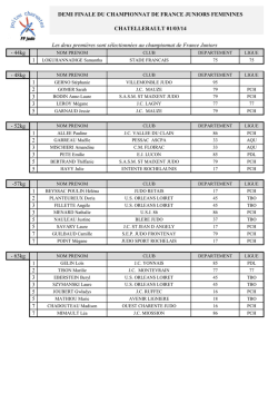 Rapport - Ligue Poitou