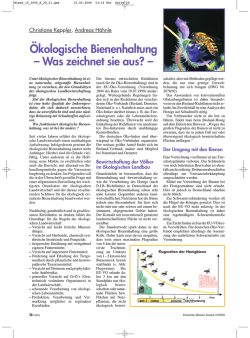 Ökologische Bienenhaltung – Was zeichnet sie aus? –