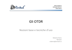 Gli OTDR - OTDR.IT