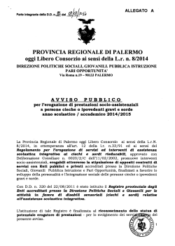 Avviso - Provincia di Palermo