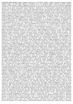 Casse lam. e Esproprio RU albo pretorio