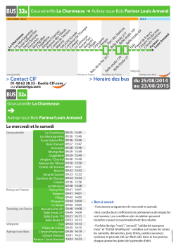 Horaire ligne 32a - Keolis