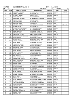 CLASSEMENT REGIONAUX