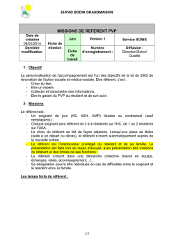 MISSIONS DE REFERENT PVP - ehpad bodin grandmaison