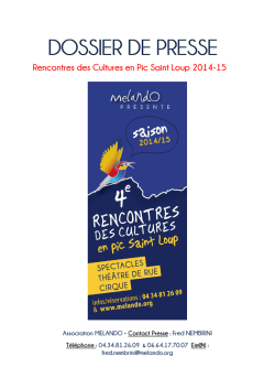 dossier de presse dossier de presse