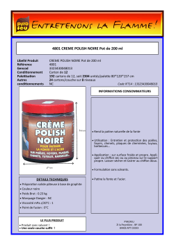 4801 CREME POLISH NOIRE Pot de 200 ml