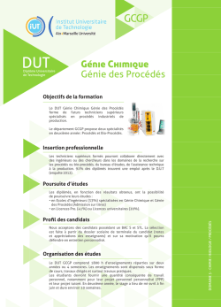 DUT GCGP IUT Aix