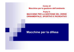 Irroratrici - Dipartimento di Gestione dei Sistemi Agroalimentari e