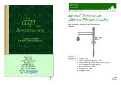 dip stick Bew&auml;sserung - f&uuml;hlt was Pflanzen brauchen - dip GmbH
