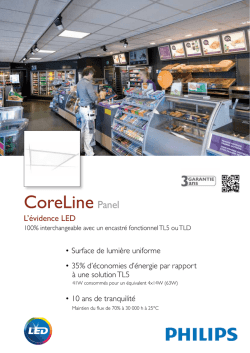 Fiche commerciale CoreLine Panel
