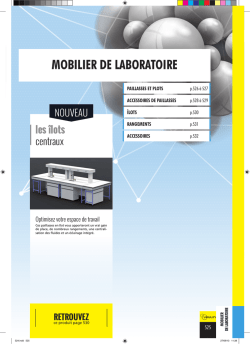 MOBILIER DE LABORATOIRE