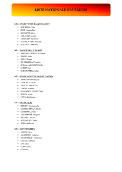 Liste des brûlés pour site