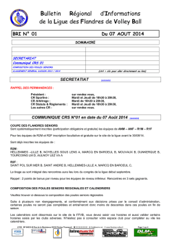 BRI 01 - Ligue des Flandres de Volley-Ball