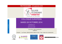 Pré-programme silver eco 26 septembre