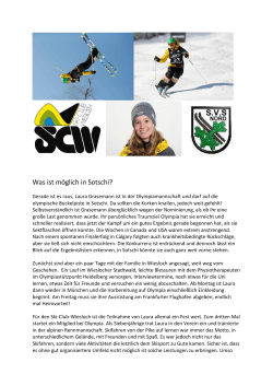 Was ist möglich in Sotschi? - Ski-Club Wiesloch