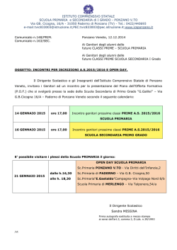 ISTITUTO COMPRENSIVO STATALE SCUOLA PRIMARIA e
