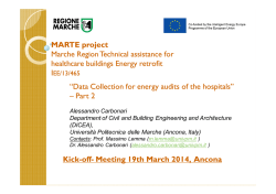 MARTE project Marche Region Technical