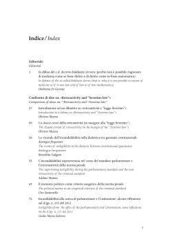 Indice/Index - Archivio Penale