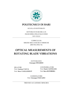 optical measurements of rotating blade vibrations