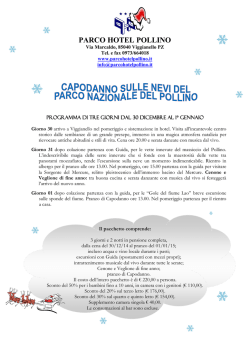 capodanno 2015 - Parco Hotel Pollino