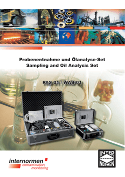 Probenentnahme und Ölanalyse-Set Sampling - Royal Hydraulics