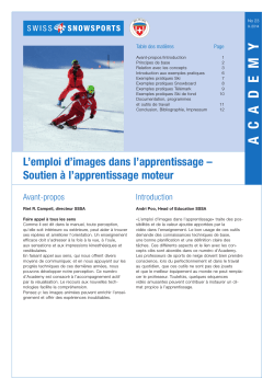 A C A D E M Y - Swiss Snowsports