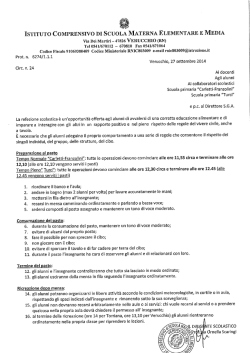 Linee guida sulla mensa - Istituto Comprensivo Verucchio