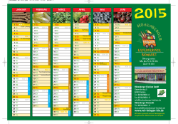Kalender 2015 DIN A4 - Höhenberger Biokiste