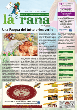 Una Pasqua del tutto primaverile