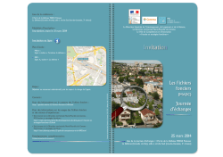 Invitation - CETE Nord-Picardie - Minist&egrave;re du D&eacute;veloppement durable