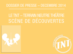 Dossier de presse - Terrain Neutre Théâtre
