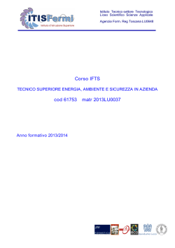 report conclusivo - ISI Enrico Fermi